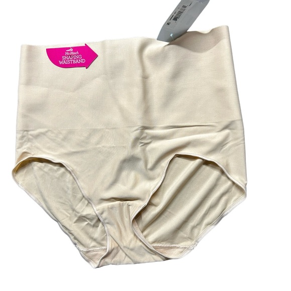 MAIDENFORM style DM0051 nude no pinch shaping waistband shapewear panty brief - Picture 2 of 3